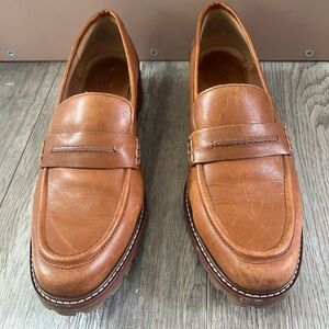 Madewell Corrine maple lug sole loafers